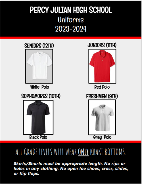 Percy Julian High School Uniforms